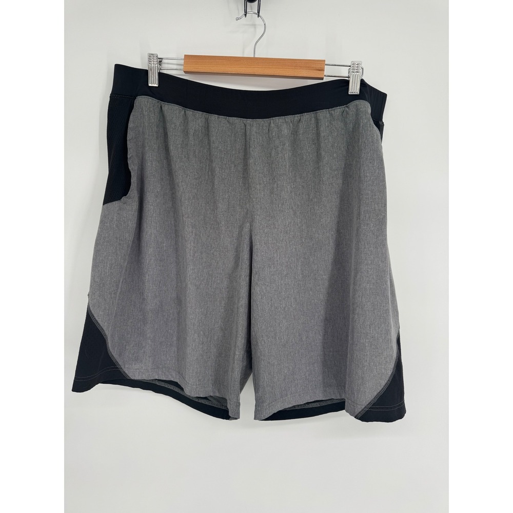 Champion Duo Dry Mens‎ Athletic Shorts Heather Grey Black Performance XXL